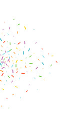 Color Shine Festival Vector White Background.