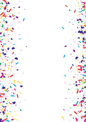 Trendy Circle Celebrate Vector White Background.