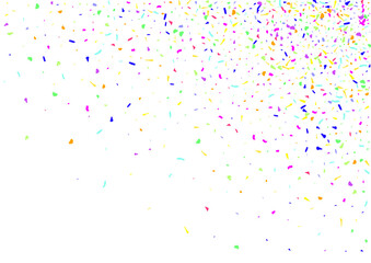 Saturated Round Carnaval Vector White Background.