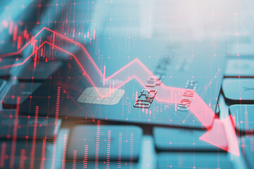 Concept of world crisis in the credit market