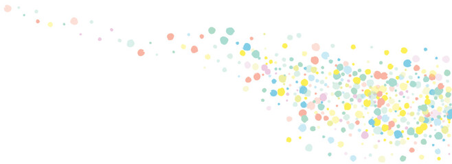 Rainbow Round Invitation Panoramic White