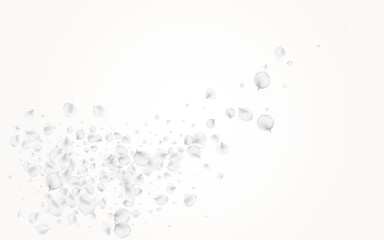 Snowy Blossom Vector Light Background. Pastel