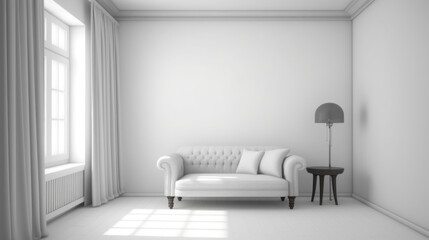 white room with a white sofa the luxury living room 