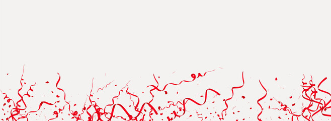 Burgundy Confetti Christmas Vector Panoramic Grey