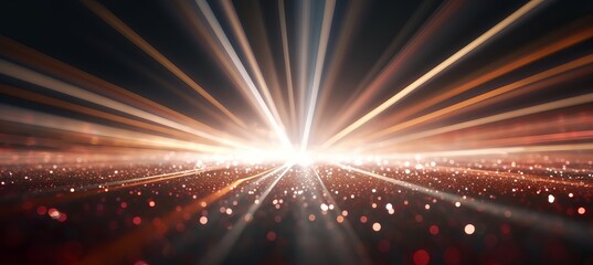 Fototapeta na wymiar Flash lights spark explosion glitter background. Generative AI technology. 