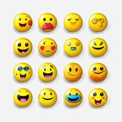 yellow emoji smiley ai generated