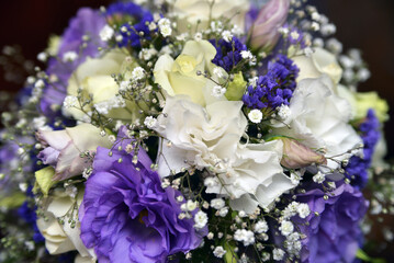 wedding colorful flowers close-up