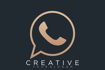 Phone icon. gold button in the smart phone. gold button icon vector