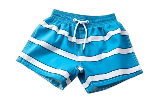 Boy's Swim Trunks on Isolated Transparent Background, AI