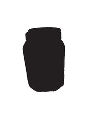 a silhouette of cylindrical bottle, easy to carry.