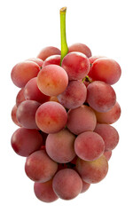 Sweet Red Grape isolated on white, Queen Nina Grape isolated on white background PNG File. 