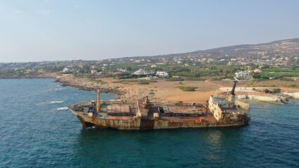 Fototapeta premium EDRO III Shipwreck in Paphos Cyprus