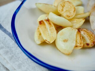 유기농 마늘 구이, 요리, 음식