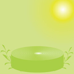 Green tea background element 2023061914