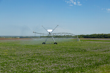 Center pivot crop irrigation or irrigating system for farm management