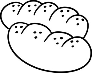 Bread baking bekery cartoon