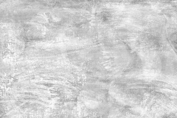 Concrete wall white and gray color for background. Old grunge textures with scratches and cracks. White and gray painted cement wall texture.