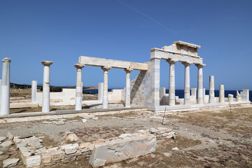 Fototapeta premium View of the Sanctuary of Apollo on Despotiko-Cyclades-Greece