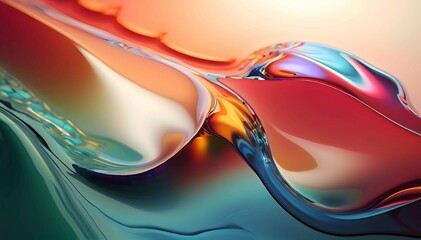 colorful  abstract background with waves