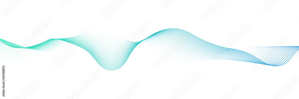 Poster abstract gradient smooth wave on a white background. dynamic sound wave. design element. vector illu