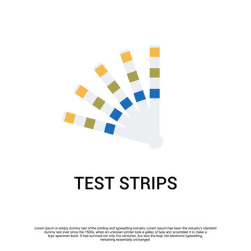 Urine strip test for glucose and protein  vector