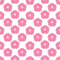 Cherry blossom seamless pattern background for wrapping, card and more. Vector illustration