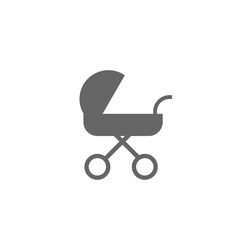 Fototapeta na wymiar Baby stroller icon isolated on transparent background