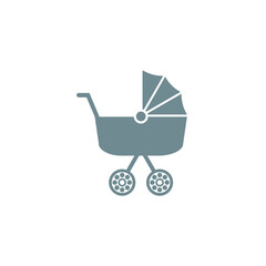 Fototapeta na wymiar Baby stroller icon isolated on transparent background