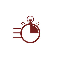 Fast flying time icon isolated on transparent background