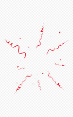 Burgundy and Golden Confetti Shiny Vector