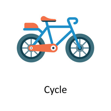 Cycle Vector Flat Icon Design illustration. Nature and ecology Symbol on White background EPS 10 File