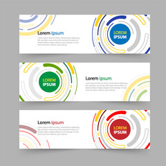 Abtract banner background, vector presentation template design. Vector Illustration