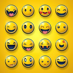 Fototapeta premium expression emoji smiley ai generated