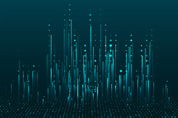 Abstract big data visualization.