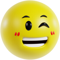 Fototapeta premium 3D Seduce Emoji