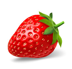 Strawberry isolated on white