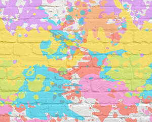 Multi-coloured Paint background