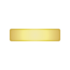 Gold name tag, golden square rounded corner, golden sign, golden label, gold banner