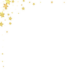 Obraz premium Magic stars vector overlay. Gold stars scattered