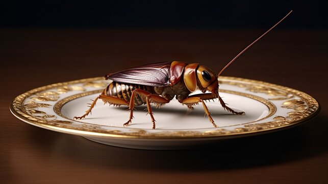 Unexpected Dinner Guest: The Noble Cockroach Made With Generative AI