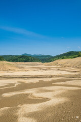 Valley of dry Lokvarsko lake in Gorski kotar, Croatia