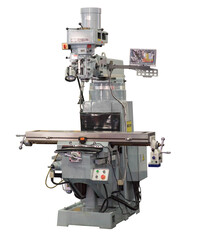 Milling machine isolated on white background with Clipping Path.
