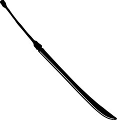 Black and white ancient swords