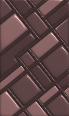 tiles square Brown and Pink metallic as background pattern, 3D illustrations