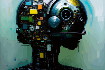 Fototapeta premium artificial intelligence technology solutions