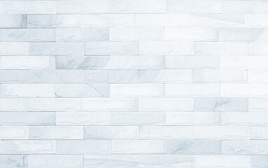 white brick wall texture background. Brickwork and stonework flooring interior rock old pattern...