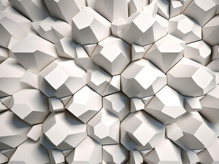 Seamless Abstract 3D white low poly Pattern Creative Background