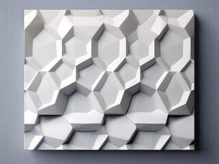 frame Abstract 3D white low poly Pattern Creative Background