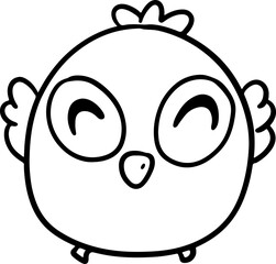 Cartoon animal line cute zoo