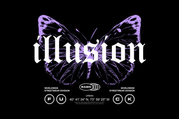 Modern streetwear graphic design t-shirt print design template